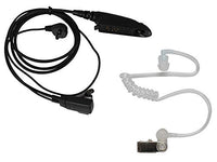 KENMAX 6 PIN Covert Acoustic Tube Earpiece Headset for Motorola Radio GP328 HT750 PRO5350