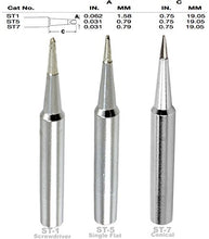 Load image into Gallery viewer, Weller ST1, ST5, ST7 Screwdriver,Single Flat, Conical Tip, Tip Nozzle for SP40L, SP40N, WLC100, WP25, WP40, WP30 WP35, Soldering, Desoldering, Rework Tips, Nozzles, ST-1, ST-5, ST-7
