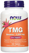 Load image into Gallery viewer, Now Foods TMG 1,000 mg - 100 Tablets (Pack of 2)
