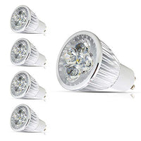 Mengjay 4 Pcs GU10 110V LED Bulbs, Equal to 40W Halogen Bulbs, 4W 300 Lumen 60Beam Angle, 4 LED Chips Lamp Beads, 3000K Warm White Bulb, LED Light Bulbs