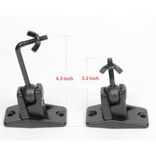 Load image into Gallery viewer, Video Secu Speaker Wall Ceiling Mount Bracket One Pair For Universal Satellite, Fits Keyhole And Thre
