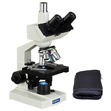 Load image into Gallery viewer, OMAX 40X-2000X Lab Trinocular Biological Compound LED Microscope with Vinyl Carrying Case
