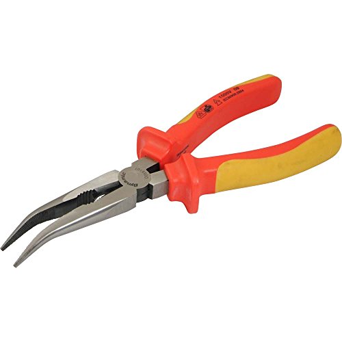 Dynamic Tools D055107 Bent Nose Pliers with Insulated Handle, 8