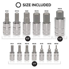 Load image into Gallery viewer, Neiko 10075 A Hex Bit Socket Set, Sae, 5/64â? 9/16â? | 13 Piece Set, S2 And Cr V Steel, 1/4â?, 3/8
