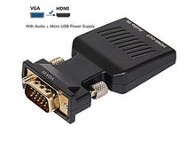 Load image into Gallery viewer, LECMARK VGA to HDMI Adapter Video Converter for TV, Computer, Projector with Audio
