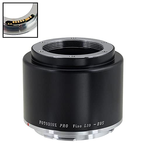 Fotodiox Pro Lens Mount Adapter Compatible with M39/L39 Visoflex SLR Screw Mount Lens to Canon EOS (EF, EF-S) Mount D/SLR Camera Body - with Gen10 Focus Confirmation Chip