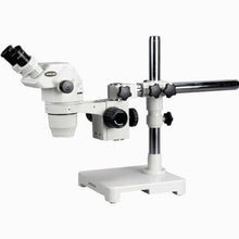 Load image into Gallery viewer, 2X-180X Ultimate Zoom Microscope with Single-Arm Boom Stand
