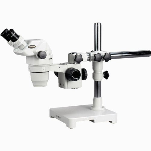 2X-180X Ultimate Zoom Microscope with Single-Arm Boom Stand