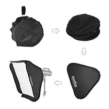 Load image into Gallery viewer, Godox Portable 32x32 inches /80x 80 Centimeters Studio Lighting Photo Softbox Diffuser Bowens Mount for Studio Flash Strobe with CONXTRUE USB LED
