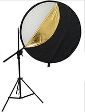 Load image into Gallery viewer, CanadianStudio New Reflector Holder Holding Arm mounting Bracket 7&#39; Stand &amp; Collapsible 32&quot; 5-in-1 Reflector
