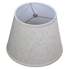 Load image into Gallery viewer, FenchelShades.com Lampshade 9&quot; Top Diameter x 13&quot; Bottom Diameter x 10&quot; Slant Height with Washer (Spider) Attachment for Lamps with a Harp (Designer Linen Oatmeal)
