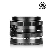 Load image into Gallery viewer, Voking 35mm f1.7 Large Aperture Manual Focus APS-C Lens Compatible with Fujifilm X Mount Mirrorless Camera X-T3 X-H1 X-Pro2 X-E3 X-T1 X-T2 X-T4 X-T5 X-T10 X-T20 X-A2 X-E2 E2s X-E1 X30 X70 X-T200 X-M1
