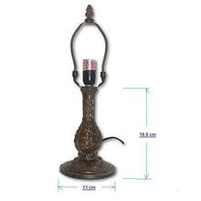 Load image into Gallery viewer, LMP-7-383 Art Nouveau 6.5&quot; Metal Base For Lamps With Electrical Wiring, Switch and Shade Support
