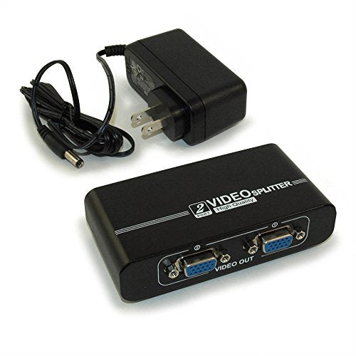 MyCableMart 2-Way VGA Amplified Splitter, 350 MHz to 1920x1400