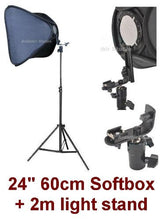 Load image into Gallery viewer, Studio Portable Hot Shoe Flash Softbox Stand Kit for Canon EOS 450D, 1000D, 550D, 400D, 500D, 350D, Xsi, T1i, T2i, Xti, XS, XT, 50D, 40D, 10D, 20D, 7D, 5D Mark II, 1D Mark II, III, IV, 1Ds
