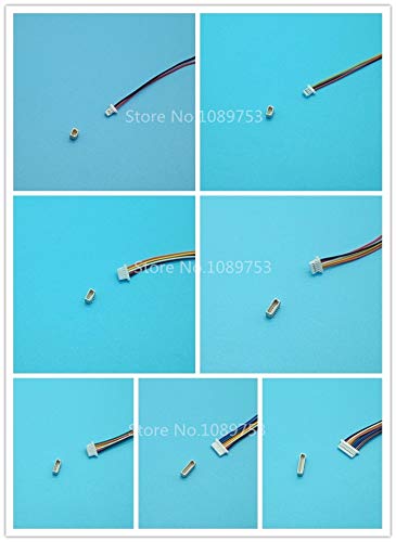 Davitu Connectors - 10 SETS Mini Micro SH 1.0 2Pin 3/4/5/6/12P JST Male & Female PCB Connector with Wires Cables 100MM - (Color: 2Pin)