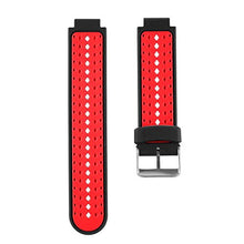 Load image into Gallery viewer, HWHMH 1PC Replacement Silicone Bands with 2PCS Pin Removal Tools for Garmin Forerunner 220/230/235/620/630 (No Tracker, Replacement Bands Only) (Black/Red)

