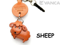 Sheep Leather Animal Earphone Jack Accessory / Dust Plug / Ear Cap / Ear Jack Vanca Made In Japan #47