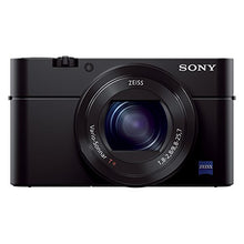 Load image into Gallery viewer, Sony RX100 III 20.1 MP Premium Compact Digital Camera w/1-inch Sensor and 24-70mm F1.8-2.8 ZEISS Zoom Lens (DSCRX100M3/B), 6in l x 4.65in w x 2.93in h, Black

