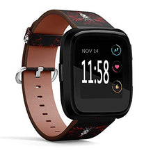 Load image into Gallery viewer, Replacement Leather Strap Printing Wristbands Compatible with Fitbit Versa - Bloody Fallen Angel,
