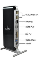 Load image into Gallery viewer, Exel USB 3.0/2.0 Universal Docking Station with Gigabit Ethernet, HDMI, DVI, VGA Outputs Audio for Windows 10, 8.1, 8, 7, Mac OS &amp; Android 6.0 (OTG) higher. DL- 3900 Chip - With Accessories Kit
