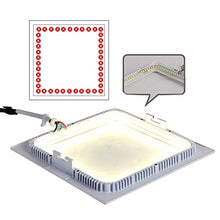 Load image into Gallery viewer, BRILLRAYDO 9W Warm White Ultra-Thin Square LED SMD 5730 Ceiling Panel Light Acrylic Board Lamp
