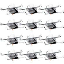 Load image into Gallery viewer, Sunco Lighting 12 Pack 4 Inch Recessed Lighting Housing Can Light New Construction, Air Tight Steel Ceiling Can, 120-277V, Hard Wired, TP24 Connector, Easy Install, IC Rated, UL Listed
