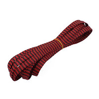 Aexit 12mm PET Tube Fittings Cable Wire Wrap Expandable Braided Sleeving Black Red Microbore Tubing Connectors 5M Length