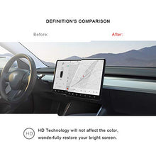 Load image into Gallery viewer, 2018 2019 2020 2021 2022 Tesla Model 3 2020 2021 2022 Model Y 15&quot; Center Control Touchscreen Car Navigation Tempered Glass Touch Screen Protector, P50 P65 P80 P80D Accessories 9H Anti-Scratch Shock Re
