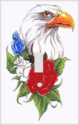 Eagle Rose Switchplate - Switch Plate Cover