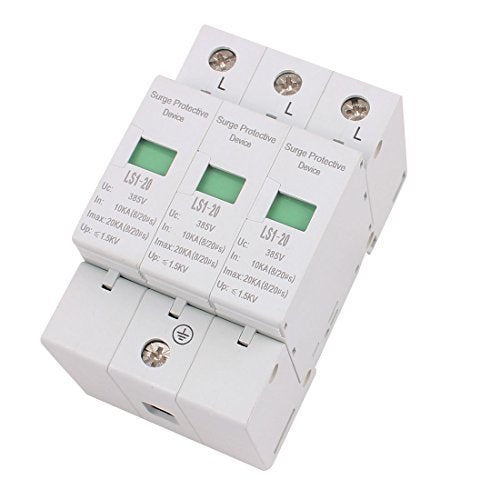 Aexit AC 385V Distribution electrical 20KA Max Current 10KA In 3 Phases Arrester Surge Protector Device