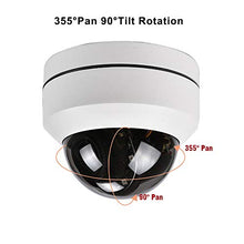 Load image into Gallery viewer, Eversecu Mini PTZ Camera RS485 HD Analog 1080P 4X Zoom(2.8-12mm) 65ft IR Distance Outdoor High Speed Dome Camera IP66 Weatherproof Full Metal Vandalproof PTZ Camera
