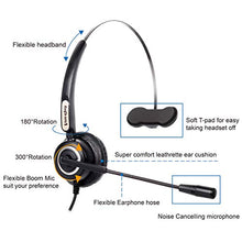 Load image into Gallery viewer, Office Monaural Headset with Microphne RJ9 Plug for Cisco IP Phones 794X 796X 797X 69XX Series and 8811,8841,8851,8861,8941,8945,8961,9951,9971 etc
