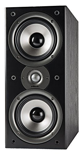 Polk Audio Monitor 40 Series II Bookshelf Speaker (Black, Pair) - Big Sound, High Performance | Perfect for Small or Medium Size Rooms