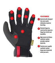Load image into Gallery viewer, Mechanix Wear   Fast Fit Work Gloves (Small, Black), Model:Mff 05 008
