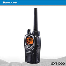 Load image into Gallery viewer, Midland - GXT1000VP4, 50 Channel GMRS Two-Way Radio - Up to 36 Mile Range Walkie Talkie, 142 Privacy Codes, Waterproof, NOAA Weather Scan + Alert (Pair Pack) (Black/Silver)
