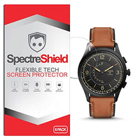 (6-Pack) Spectre Shield Screen Protector for Fossil Hybrid Smartwatch Q Activist Screen Protector Case Friendly Accessories Flexible Full Coverage Clear TPU Film