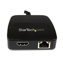 Load image into Gallery viewer, StarTech.com Travel Adapter for Laptops - HDMI and Gigabit Ethernet - USB 3.0 - Portable Universal Laptop Mini Docking Station (USB31GEHD)
