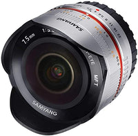 SAMYANG Single-Focus fisheye Lens 7.5mm F3.5 Silver for Fish Eye Micro Four Thirds