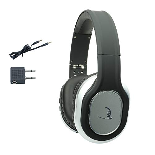 Bluetooth Wireless Active Noise Canceling Headphones Reduce Environment Noise in Airplane & Noisy Environment | Quiet Comfort Headphones Foldable with Airplane Adapter & Case for Traveler