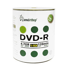 Load image into Gallery viewer, Smartbuy 400-disc 4.7GB/120min 16x DVD-R Logo Top Blank Media Record Disc + Free Micro Fiber Cloth
