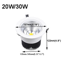 Load image into Gallery viewer, LUMINTURS 20W Dimmable COB-Chipset LED Ceiling Recessed Light Fixture Indoor Lamp
