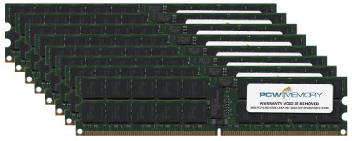 HP 64GB [8x 8GB] PC2-5300 DDR2-667 2Rx4 ECC Registered RDIMM Memory Kit (HP PN #495605-B21)