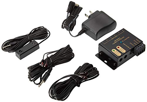IR Repeater System - Hidden IR Control System for Home Theater Infrared Extender System Kit, Black