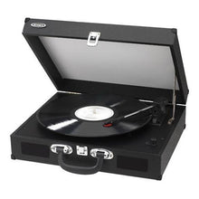Load image into Gallery viewer, ShipFrea High End Modern Portable Digital Computer Conversion MP3 Encoding USB 3 Speed 78 RPM Audiophile Hi Fi Belt Drive Motorized Rotary Briefcase Turntables Turn Tables Stereo System With Dust Cove
