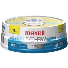 Load image into Gallery viewer, MAXELL 635117 4.7GB 120-Minute DVD-RWs (15-ct Spindle)
