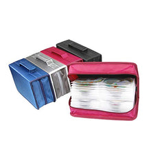 Load image into Gallery viewer, heaven2017 128 Discs CD DVD Case Holder Organizer Zipper Carrying Bag Blue
