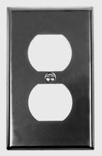 Load image into Gallery viewer, Acorn AW5BP Smooth Iron-Steel Single Duplex Outlet Switch Plate
