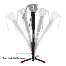 Load image into Gallery viewer, PULUZ 2 in 1 Four Sections Telescoping Aluminum-Magnesium Alloy Self-Standing Monopod Tripod with Removable Support 360Rotation Base Bracket - Shoulder/Carrying Bag Included
