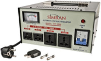 Simran AR-2000 Regulator Power Converter Voltage Transformer, 2000 WATT, Cream